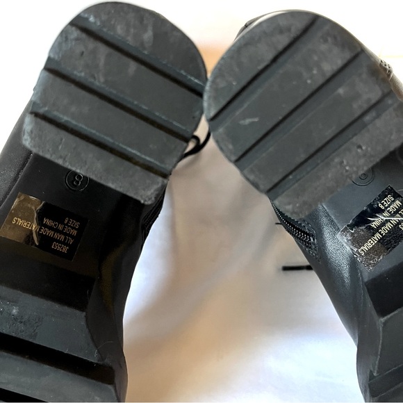 HOST PICK Charlotte Russe Chunky Heel Boots in Black - Picture 10 of 11